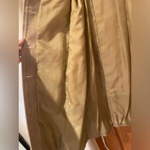 Vintage Women’s, Bagatelle, Tan Leather, Mid Length Trench Coat,